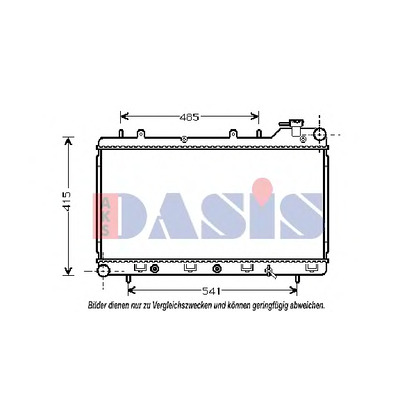 Photo Radiator, engine cooling AKS DASIS 350180N
