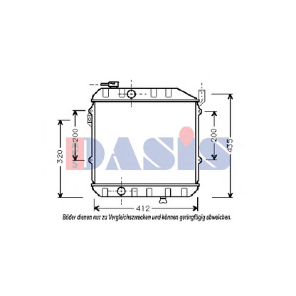 Photo Radiateur, refroidissement du moteur AKS DASIS 360040N