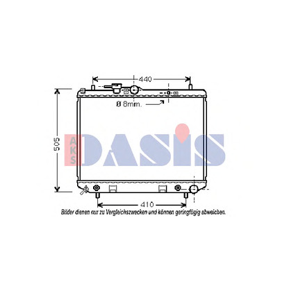 Foto Radiatore, Raffreddamento motore AKS DASIS 360200N