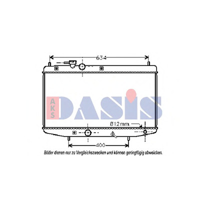 Foto Radiador, refrigeración del motor AKS DASIS 360230N