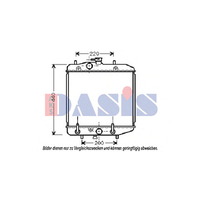 Photo Radiator, engine cooling AKS DASIS 360260N