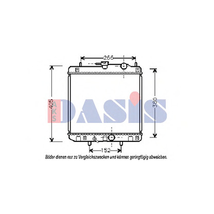 Foto Radiador, refrigeración del motor AKS DASIS 360270N