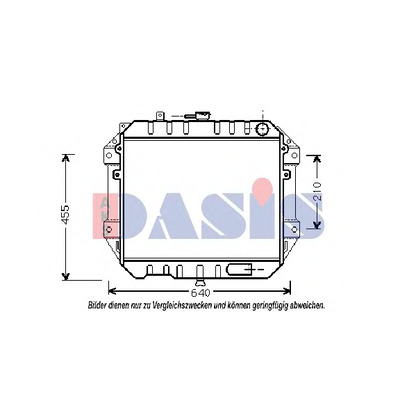 Фото Радиатор, охлаждение двигателя AKS DASIS 360440N