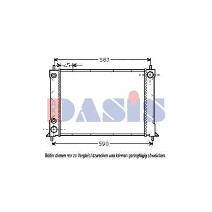 Foto Kühler, Motorkühlung AKS DASIS 370310N
