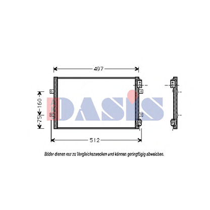 Foto Kondensator, Klimaanlage AKS DASIS 372002N