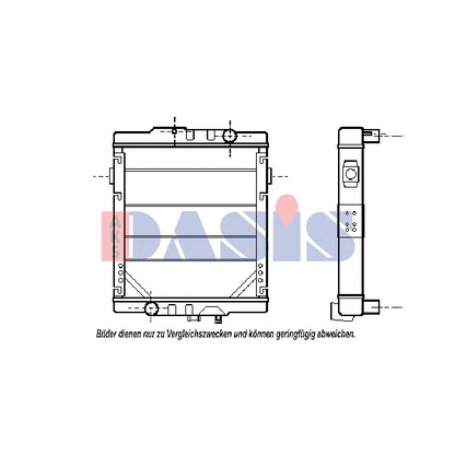 Photo Radiateur, refroidissement du moteur AKS DASIS 390090N