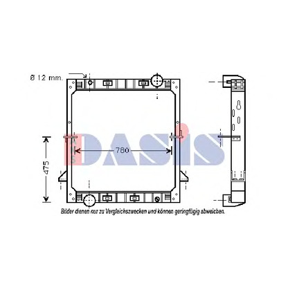 Photo Radiator, engine cooling AKS DASIS 400014N