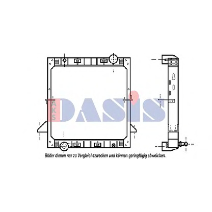 Photo Radiator, engine cooling AKS DASIS 400210N