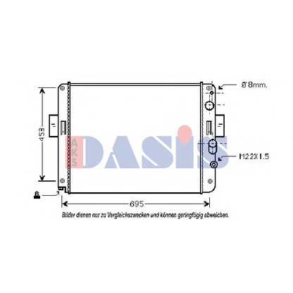 Photo Radiator, engine cooling AKS DASIS 400660N