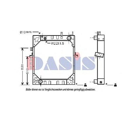 Photo Radiateur, refroidissement du moteur AKS DASIS 401600N