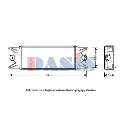 Foto Radiador de aire de admisión AKS DASIS 407240N