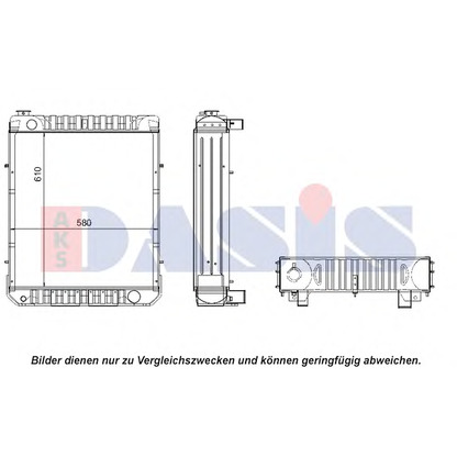 Photo Radiator, engine cooling AKS DASIS 440024N