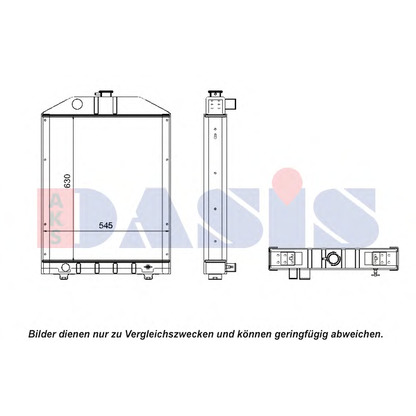 Photo Radiator, engine cooling AKS DASIS 440091N