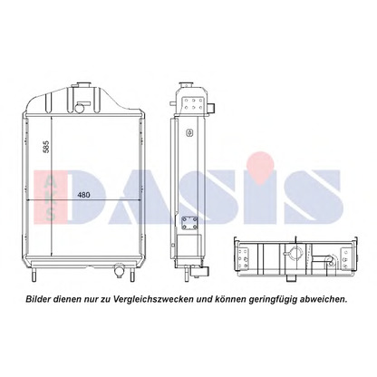 Photo Radiateur, refroidissement du moteur AKS DASIS 440108N