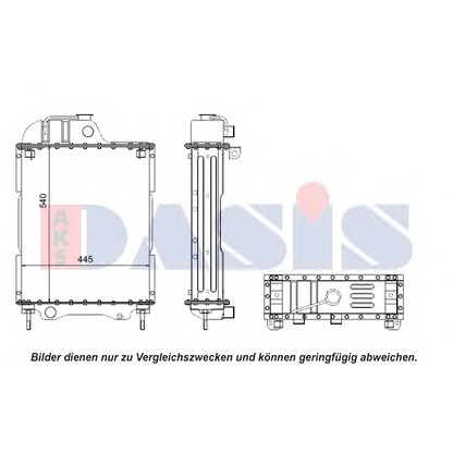 Foto Kühler, Motorkühlung AKS DASIS 440113N