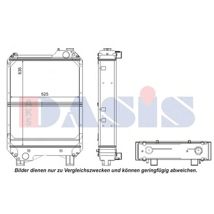 Photo Radiateur, refroidissement du moteur AKS DASIS 440137N