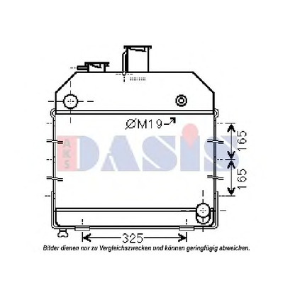 Foto Radiador, refrigeración del motor AKS DASIS 440283N