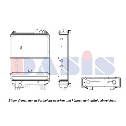 Photo Radiateur, refroidissement du moteur AKS DASIS 440495N