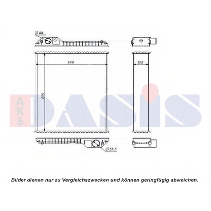 Foto Vaschetta acqua, Radiatore AKS DASIS 440601N