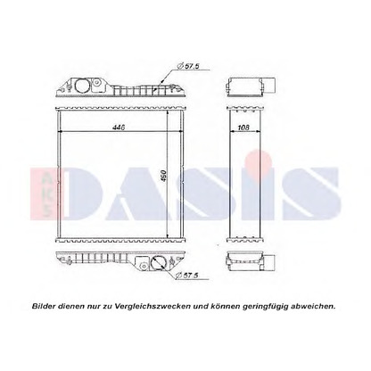 Foto Vaschetta acqua, Radiatore AKS DASIS 440613N