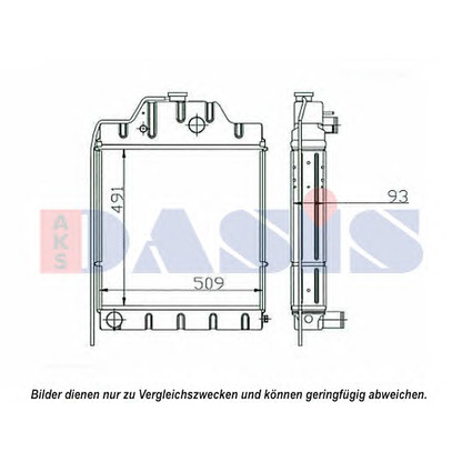 Foto Kühler, Motorkühlung AKS DASIS 440653N