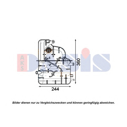 Foto Depósito compensación, refrigerante AKS DASIS 443009N