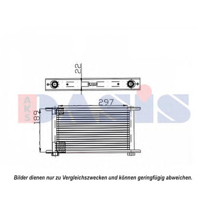 Photo Oil Cooler, engine oil AKS DASIS 446013N