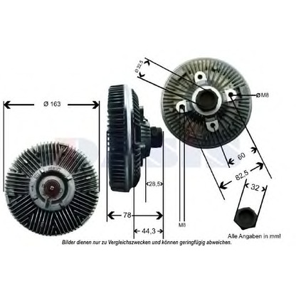 Foto Embrague, ventilador del radiador AKS DASIS 448002N