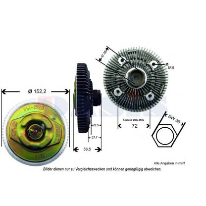 Photo Embrayage, ventilateur de radiateur AKS DASIS 448006N