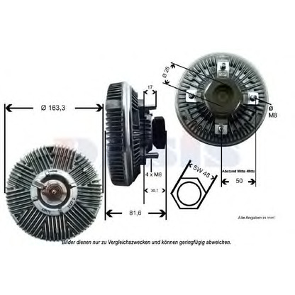 Foto Giunto di collegamento, Ventilatore radiatore AKS DASIS 448018N