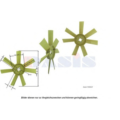 Photo Roue du souffleur, refroidissement  du moteur AKS DASIS 448027N