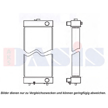 Photo Radiator, engine cooling AKS DASIS 450099N