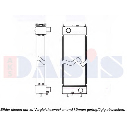 Photo Radiateur, refroidissement du moteur AKS DASIS 450115N