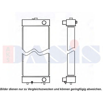 Photo Radiator, engine cooling AKS DASIS 450124N