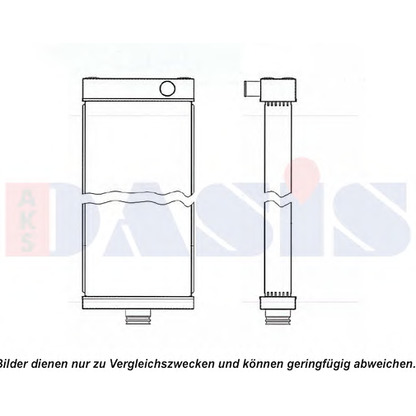 Фото Радиатор, охлаждение двигателя AKS DASIS 450162N
