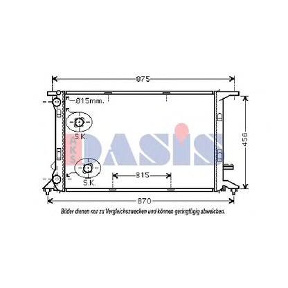 Foto Kühler, Motorkühlung AKS DASIS 480034N