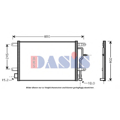 Фото Конденсатор, кондиционер AKS DASIS 482001N