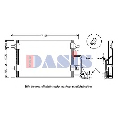 Foto Kondensator, Klimaanlage AKS DASIS 482240T