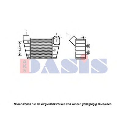 Foto Radiador de aire de admisión AKS DASIS 487017N