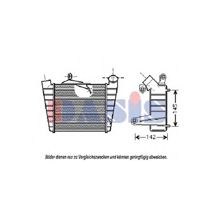 Foto Radiador de aire de admisión AKS DASIS 490001N