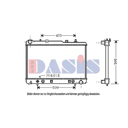 Foto Radiatore, Raffreddamento motore AKS DASIS 510012N