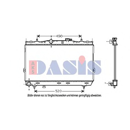 Photo Radiator, engine cooling AKS DASIS 510031N