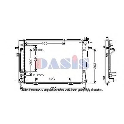 Foto Kühler, Motorkühlung AKS DASIS 510113N