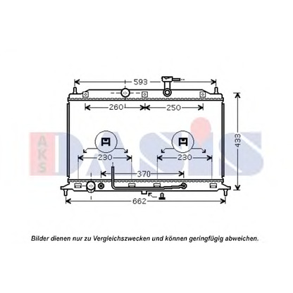 Photo Radiator, engine cooling AKS DASIS 510138N