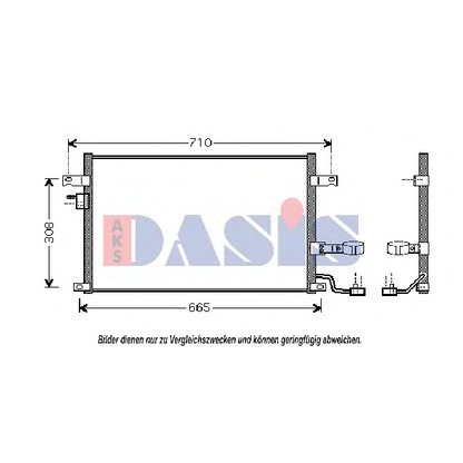 Foto Kondensator, Klimaanlage AKS DASIS 512021N