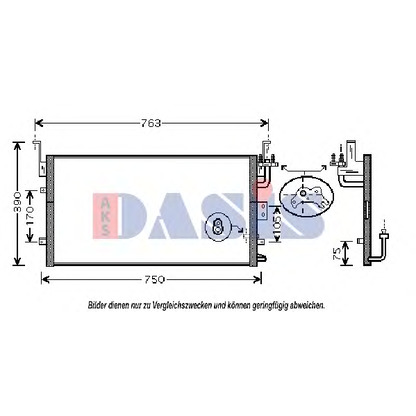 Foto Kondensator, Klimaanlage AKS DASIS 512027N