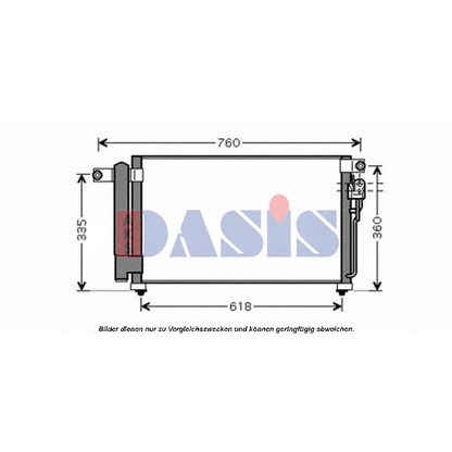 Foto Kondensator, Klimaanlage AKS DASIS 512045N