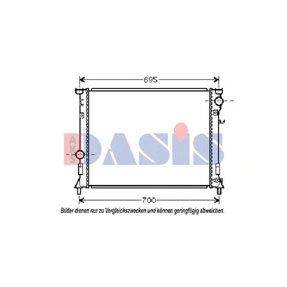 Photo Radiator, engine cooling AKS DASIS 520025N