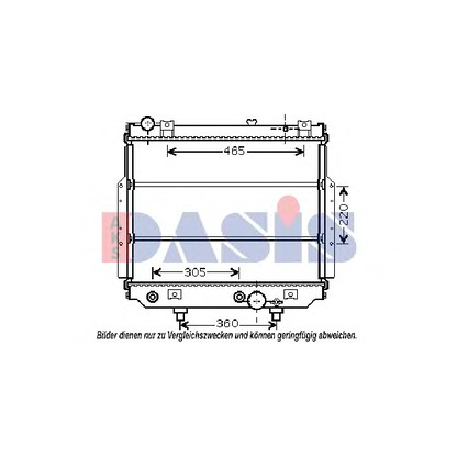 Foto Radiador, refrigeración del motor AKS DASIS 520030N