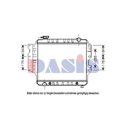 Photo Radiateur, refroidissement du moteur AKS DASIS 520032N